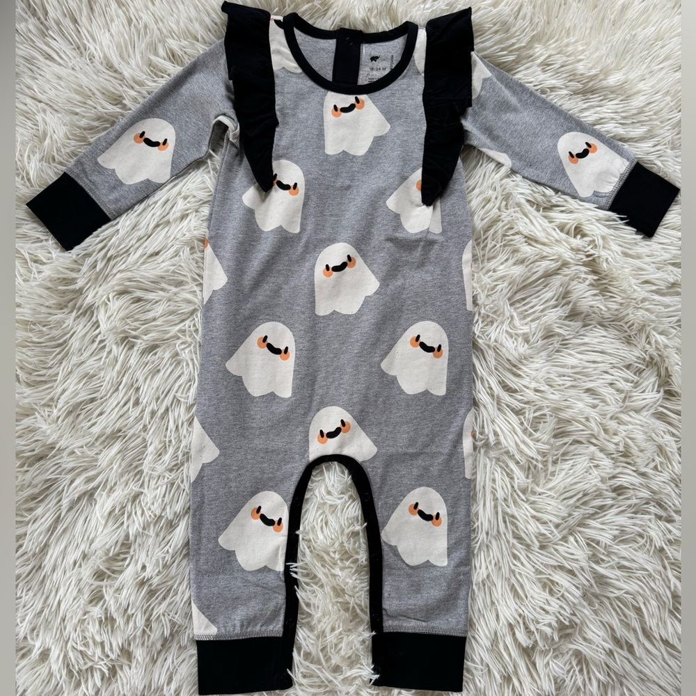 Monica + Andy Halloween Ghost Romper